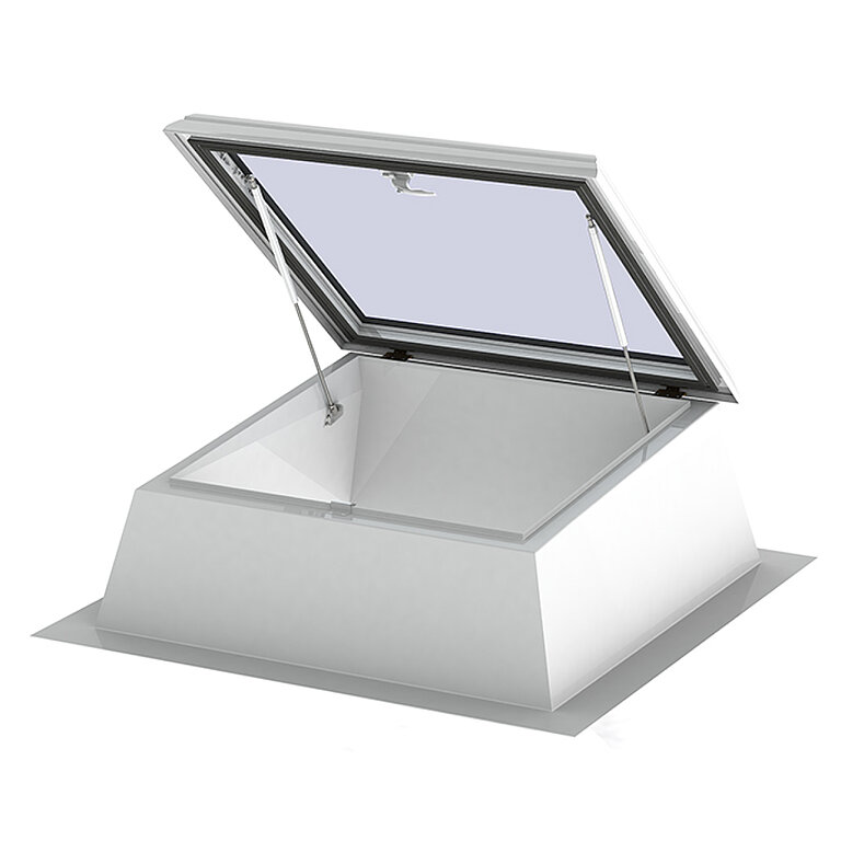 Manueller Dachausstieg für Flachdach, geöffnet