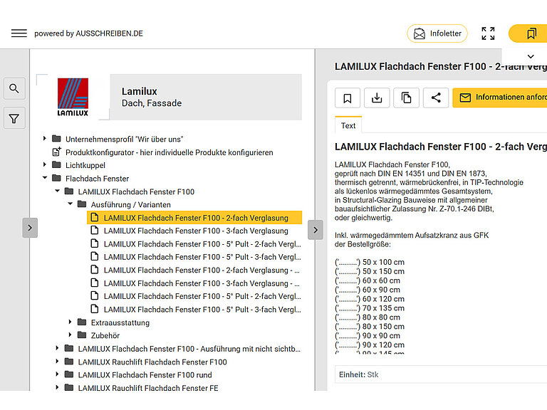 Screenshot einer Softwareoberfläche mit zwei nebeneinander angeordneten Fenstern