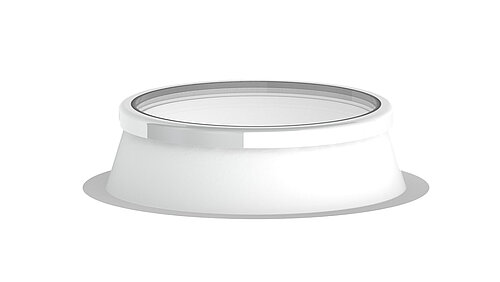 Produktdarstellung vom LAMILUX Flachdach Fenster F100 rund