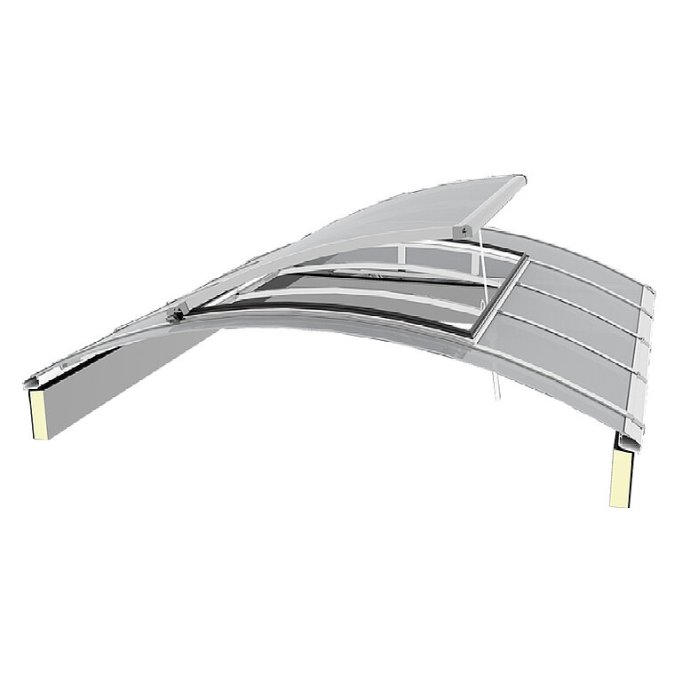 LAMILUX Lichtband Bogenform als gebogenes Lichtbandsystem mit mehrschichtigem Aufbau zur architektonischen Tageslichtlösung