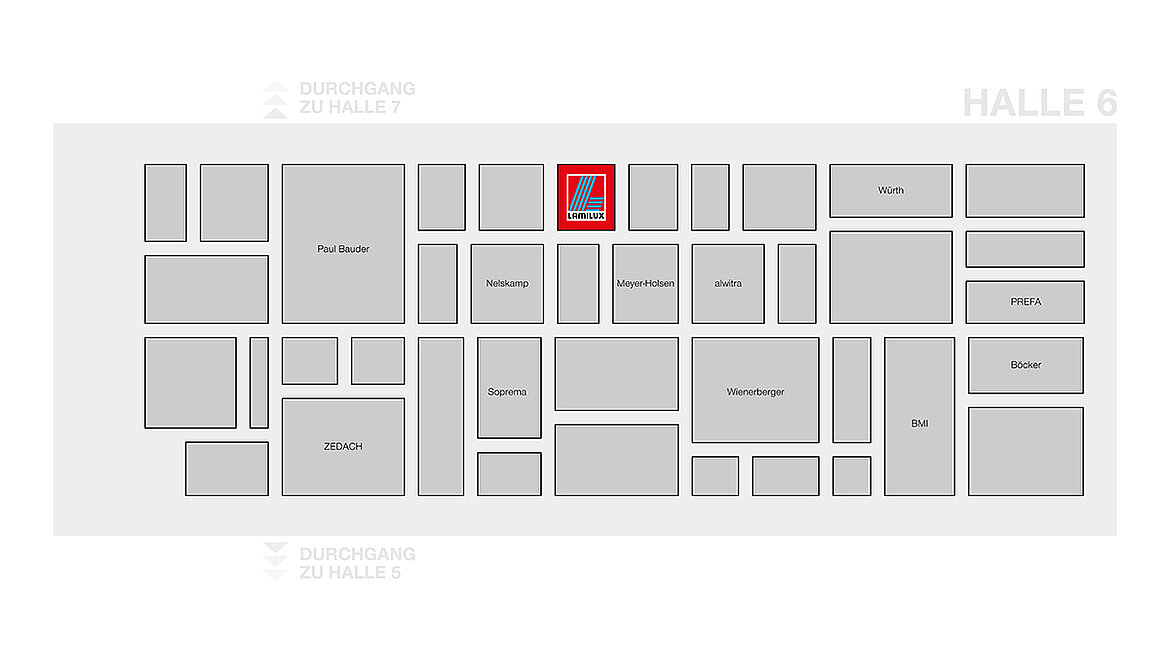 LAMILUX Messestand DACH + HOLZ 2026