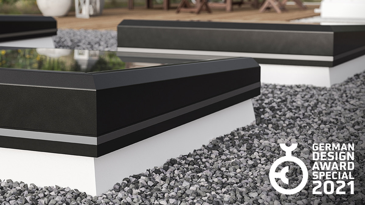 German Design Award für das LAMILUX Flachdachfenster FE 3°